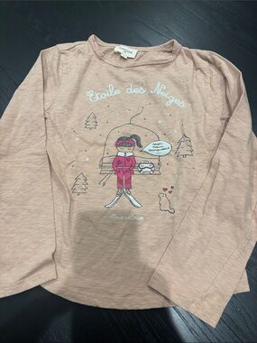 Etoile des Neiges Pink Long-Sleeve Graphic Tee - Lou & Louie